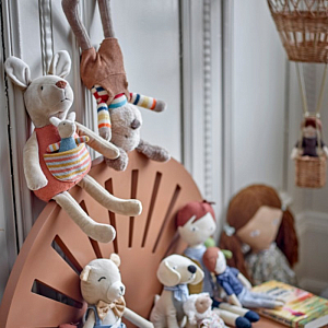 Мягкая игрушка Bloomingville MINI "Собачка Teo", коричневая, 33 см